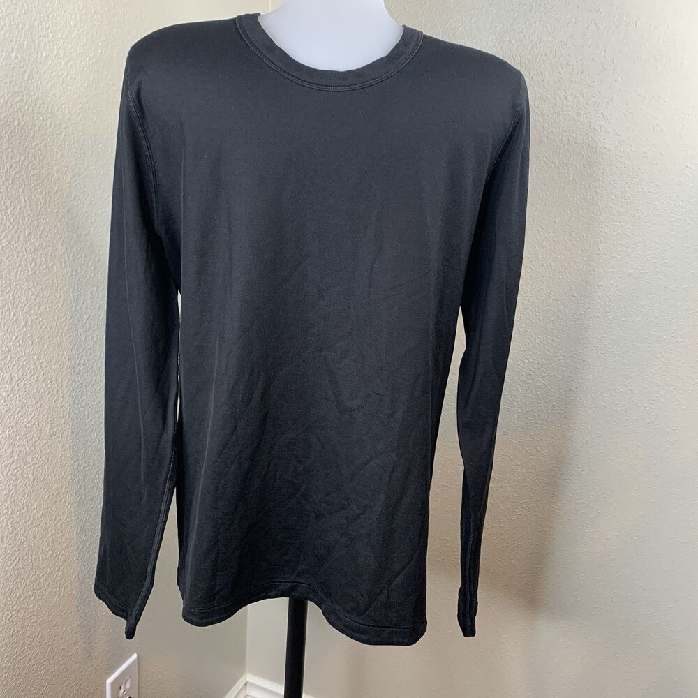 Lululemon Reversible Long Sleeve Men’s Sz S? M? Black Gray Blue Shirt